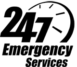 Logo 247 Emergency Services Black