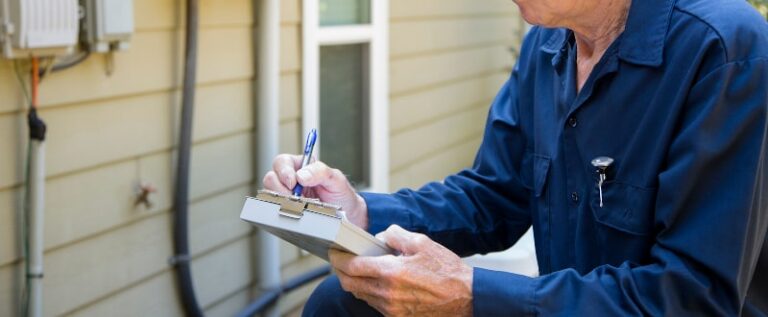 Technician Determining Whether to Upgrade AC